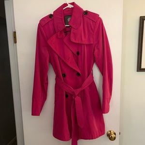 Vince Camuto Pink Trench, Size L